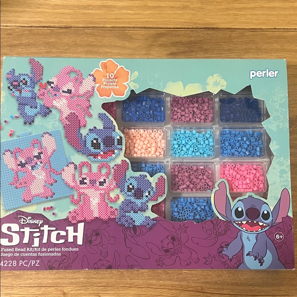 Perler Disney Stitch Fused Bead Kit - Blue, Pink, Purple